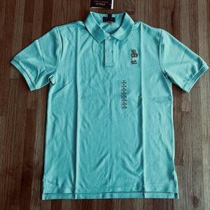 Ralph Lauren ( Polo ) tarquoise Bear patch boys polo shirt sz 18~20
